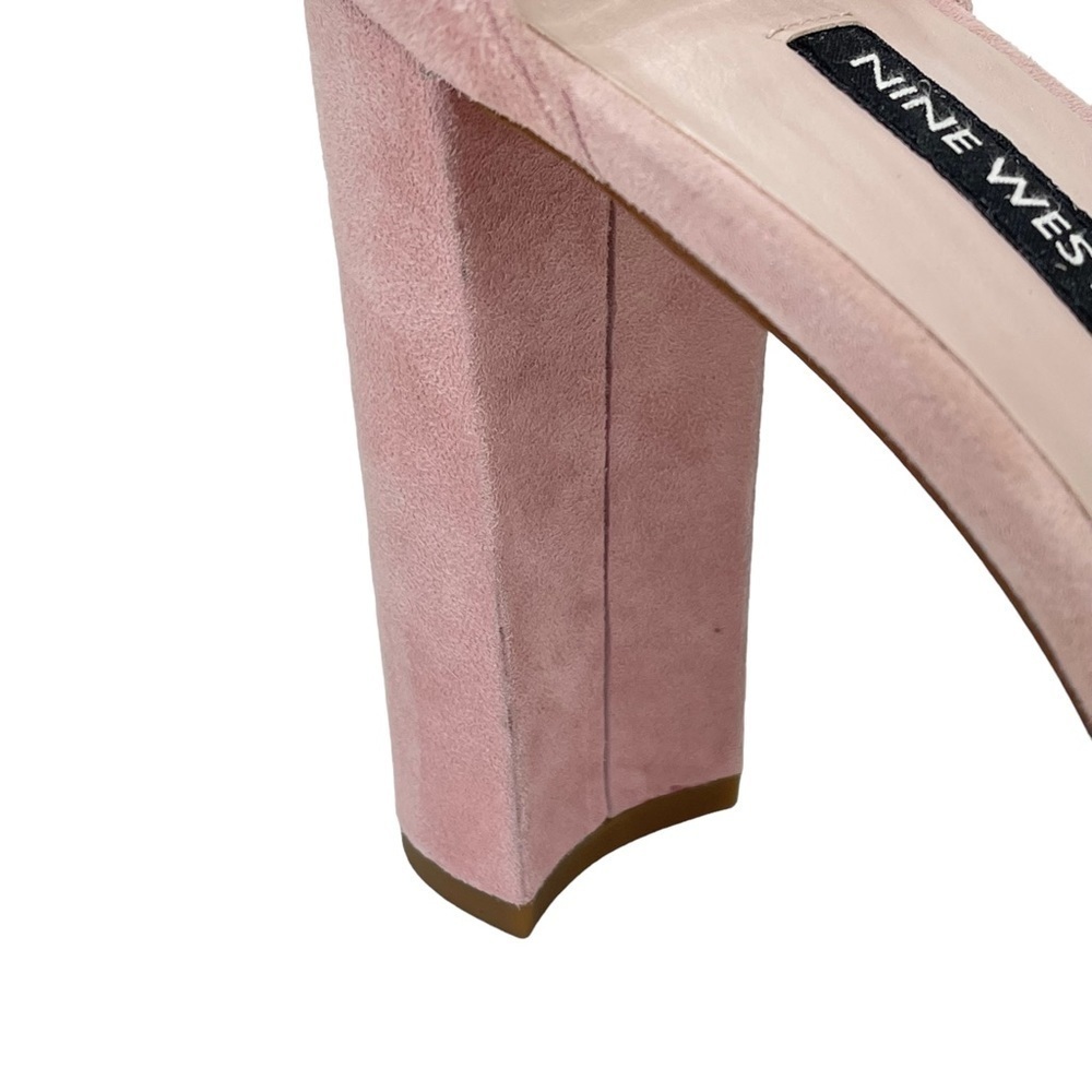 Nine West Dempsey Soft Pink Suede Leather Womens Heels Size 10M - Picture 10 of 16